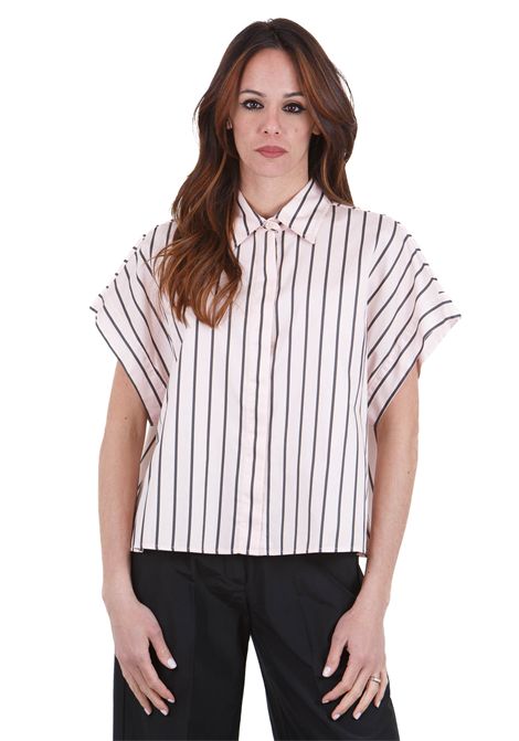 Camicia manche corte rigata FORTE FORTE | Camicie | 13611MYSHIRT2025